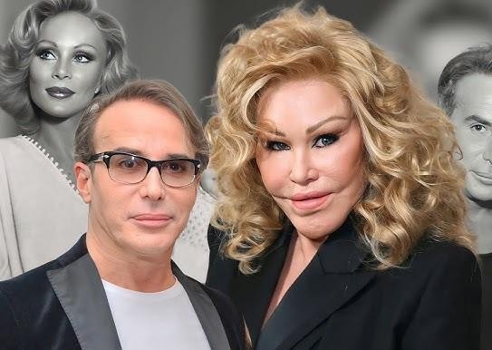 Jocelyn Wildenstein podczas przeglądania Instagrama, w tle luksusowe wnętrze, symbolizujące jej pasje do sztuki i mediów społecznościowych.